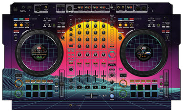 Pioneer DJ DDJ FLX10 Skin Synthwave Horizon